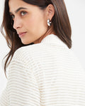 Women's Relaxed Fit Mesh Bomber Jacket with Lurex in Polyester-Rayon-Lurex - 6