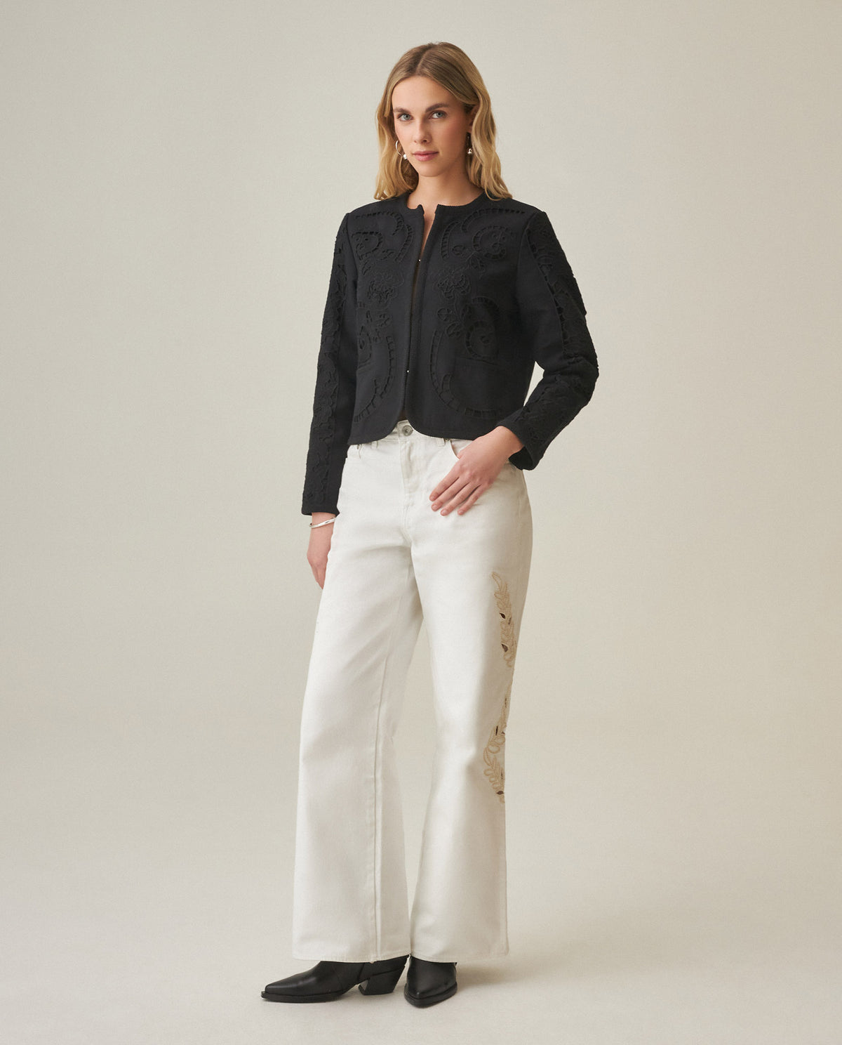Women´s Cropped Jacket - Black 63_722H006_NEG194007_0
