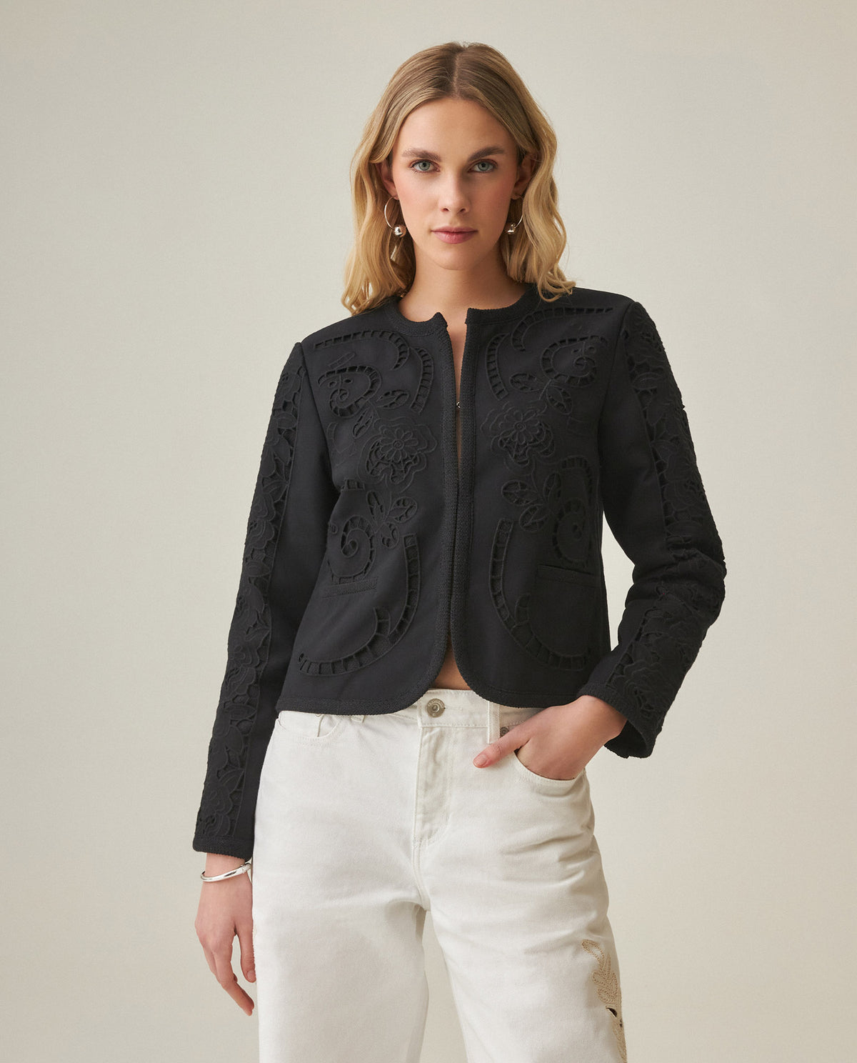 Women´s Cropped Jacket - Black 63_722H006_NEG194007_5