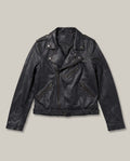 Women´s Leather Biker Jacket - Black 63_724D400_NEG193909_3