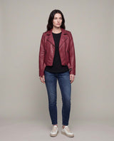 Women´s Leather Biker Jacket - Red 63_724D400_ROJ191531_4