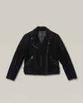 Women´s Suede Biker Jacket - Black 63_724D403_NEG193909_3