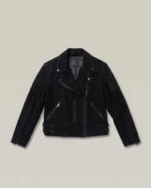 Women´s Suede Biker Jacket - Black 63_724D403_NEG193909_3