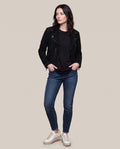 Women´s Suede Biker Jacket - Black 63_724D403_NEG193909_4