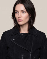 Women´s Suede Biker Jacket - Black 63_724D403_NEG193909_5