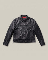 Women´s Studded Leather Jacket - Black 63_724D407_NEG193909_3
