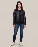 Women´s Studded Leather Jacket - Black 63_724D407_NEG193909_4