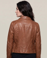 Women´s Leather Trucker Jacket - Brown 63_724D411_CAF181148_6