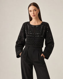 Women's Crop Jacket - Black