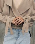 Womens Oversized Lightweight Jacket - Special Collection - Beige 63_724H502_BEI160806_4
