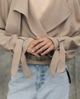 Womens Oversized Lightweight Jacket - Special Collection - Beige 63_724H502_BEI160806_4
