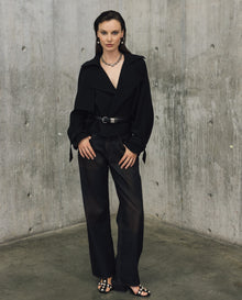 Womens Oversized Structured Jacket - Special Collection - Black 63_724H503_NEG194007_0