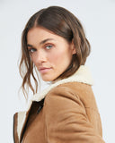 SHERPA BIKER JACKET IN BROWN