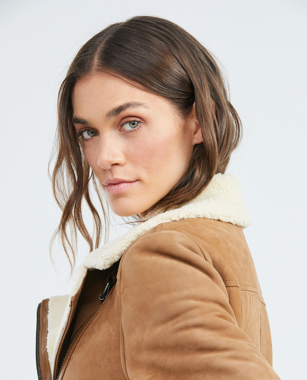 Women´s Leather Biker Jacket - Brown 63_727E400_CAF161334_7