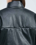 Women´s Leather Puffer Jacket - Black 63_727E402_NEG193909_6
