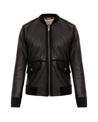 BONDS LEATHER JACKET IN BLACK