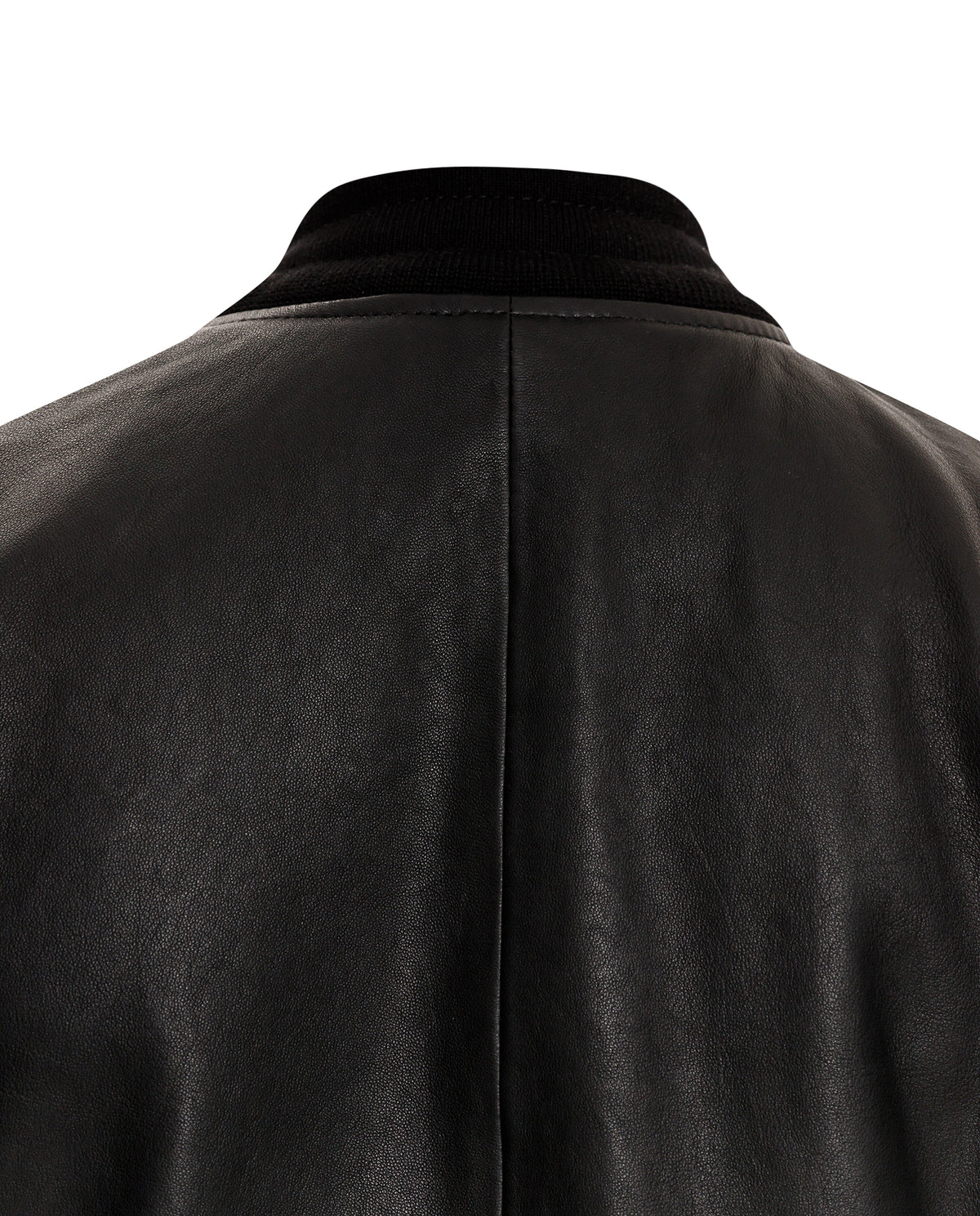 Women´s Leather Bomber Jacket - Black 63_727E407_NEG193909_6