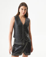 Women´s Lambskin Leather Vest - Black 63_727G100_NEG194007_0