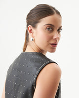 Women´s Lambskin Leather Vest - Black 63_727G100_NEG194007_7