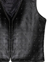 Women´s Lambskin Leather Vest - Black 63_727G100_NEG194007_8