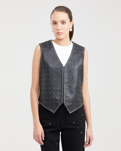 LEATHER VEST STUDS