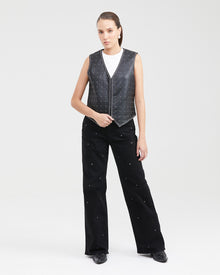 LEATHER VEST STUDS