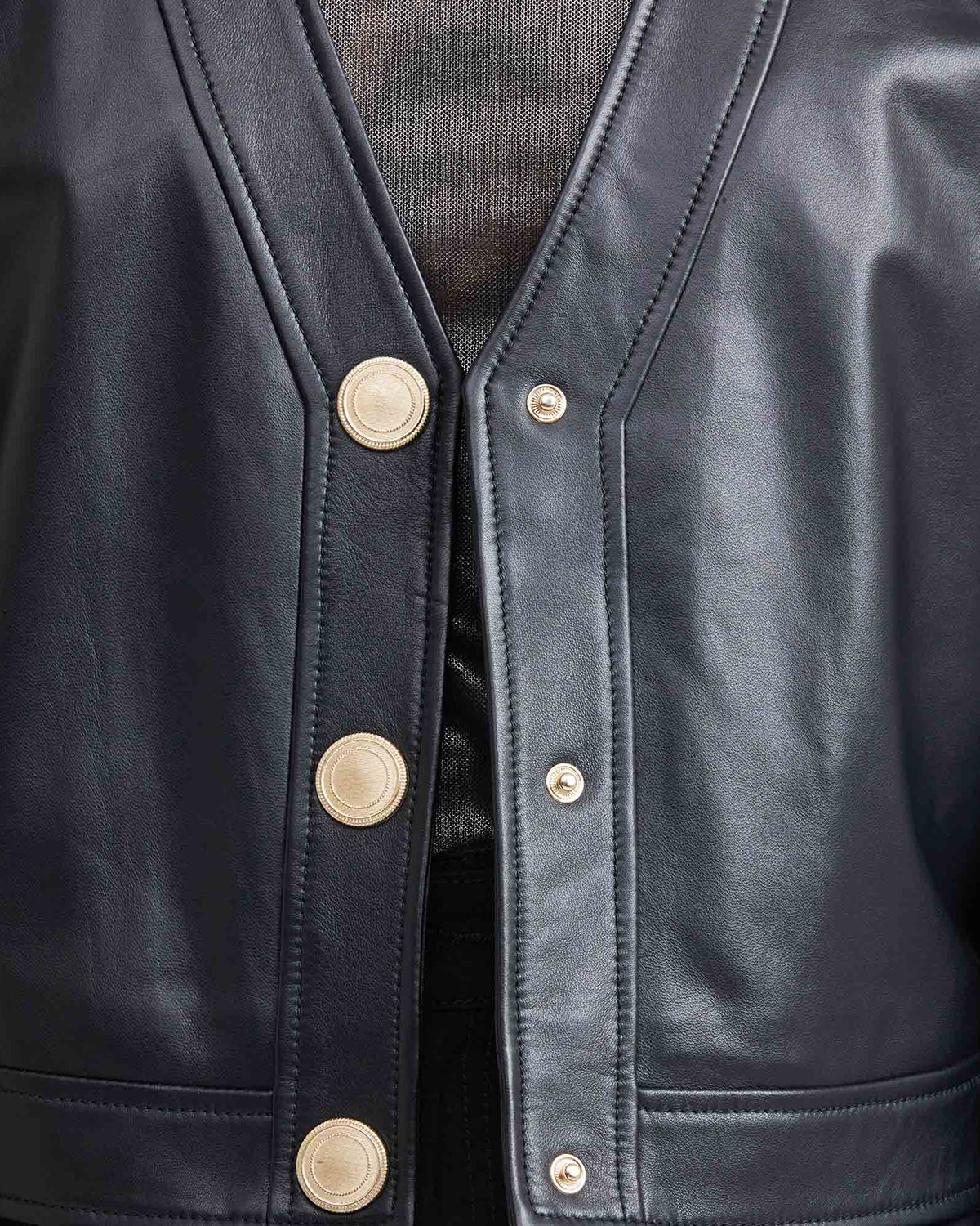 JACKET LEATHER CROP