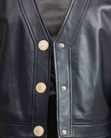 JACKET LEATHER CROP
