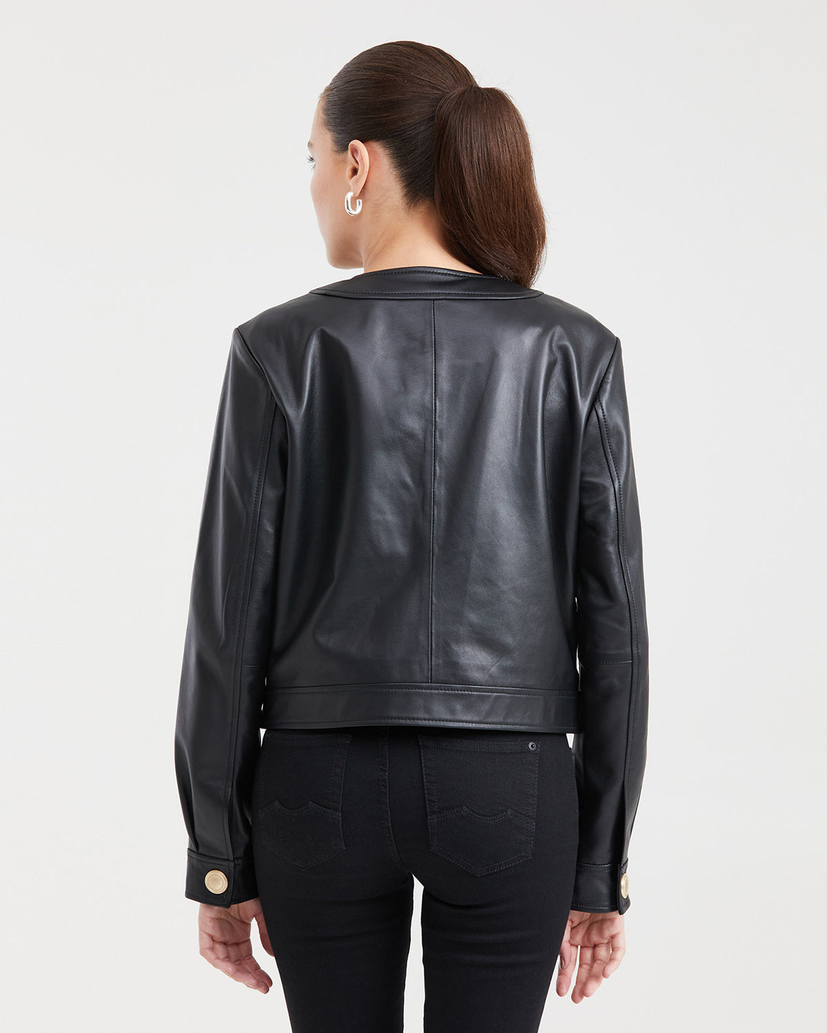 JACKET LEATHER CROP