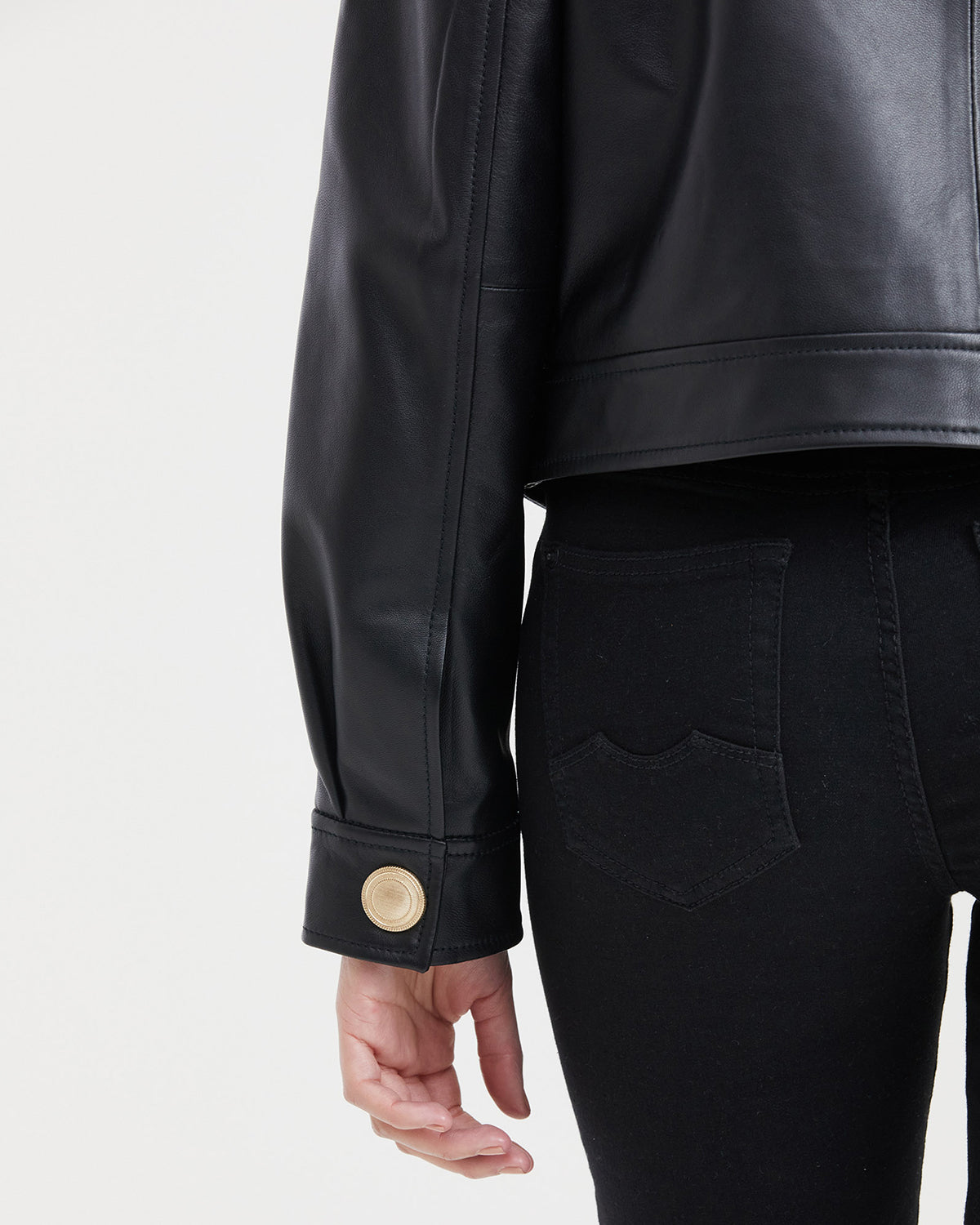 JACKET LEATHER CROP