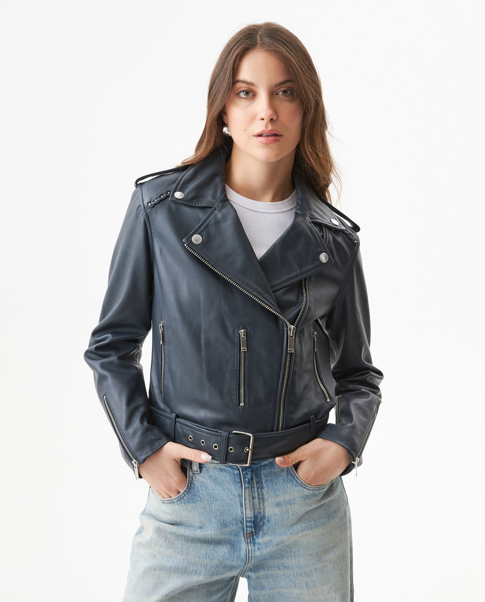 ジャケット・アウター 90s Chevignon Leather Cotton 6Pocket JKT SECOND HAND Vintage 90's Original Chevignon Limited Edition