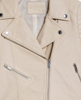 Women's Leather Jacket, Sheepskin Biker Fit - Raw 727G404 - 7