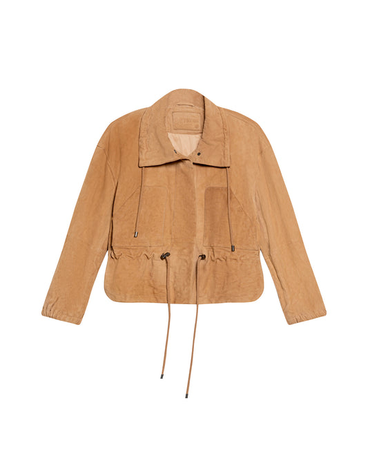 Womens Suede Leather Western Jacket - Brown 63_727G406_CAF181336_3
