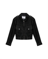 Womens Suede Bomber Jacket - Black 63_727H100_NEG194007_3