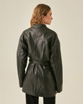 Women´s Leather Trench Coat - Black 63_727H200_NEG194007_6