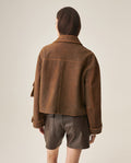 Women´s Leather Jacket - Brown 63_727H403_CAF191325_6