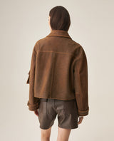 Women´s Leather Jacket - Brown 63_727H403_CAF191325_6