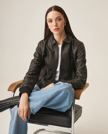 Women´s Lambskin Aviator Jacket - Black 63_727H404_NEG194007_0