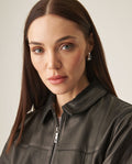 Women´s Lambskin Aviator Jacket - Black 63_727H404_NEG194007_4