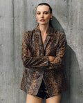 Womens Leather Animal-Print Jacket - Special Collection - Brown 63_727H500_CAF181314_4