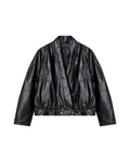 Womens Sheepskin Leather Relaxed Fit Jacket - Special Collection - Black 63_727H501_NEG194007_4