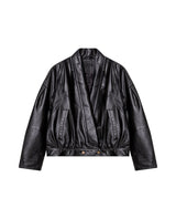 Womens Sheepskin Leather Relaxed Fit Jacket - Special Collection - Black 63_727H501_NEG194007_4