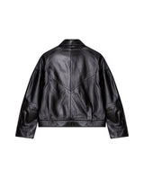Womens Sheepskin Leather Relaxed Fit Jacket - Special Collection - Black 63_727H501_NEG194007_8