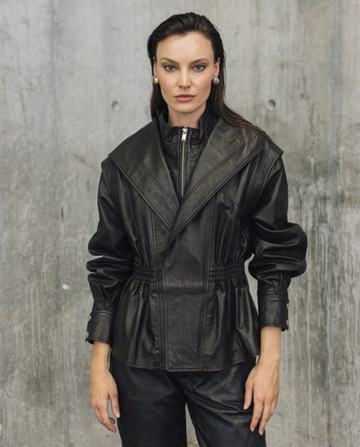 Womens Lambskin Leather Jacket - Special Collection - Brown 63_727H503_CAF191317_0
