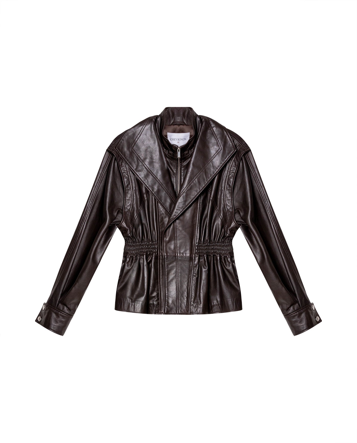 Womens Lambskin Leather Jacket - Special Collection - Brown 63_727H503_CAF191317_4