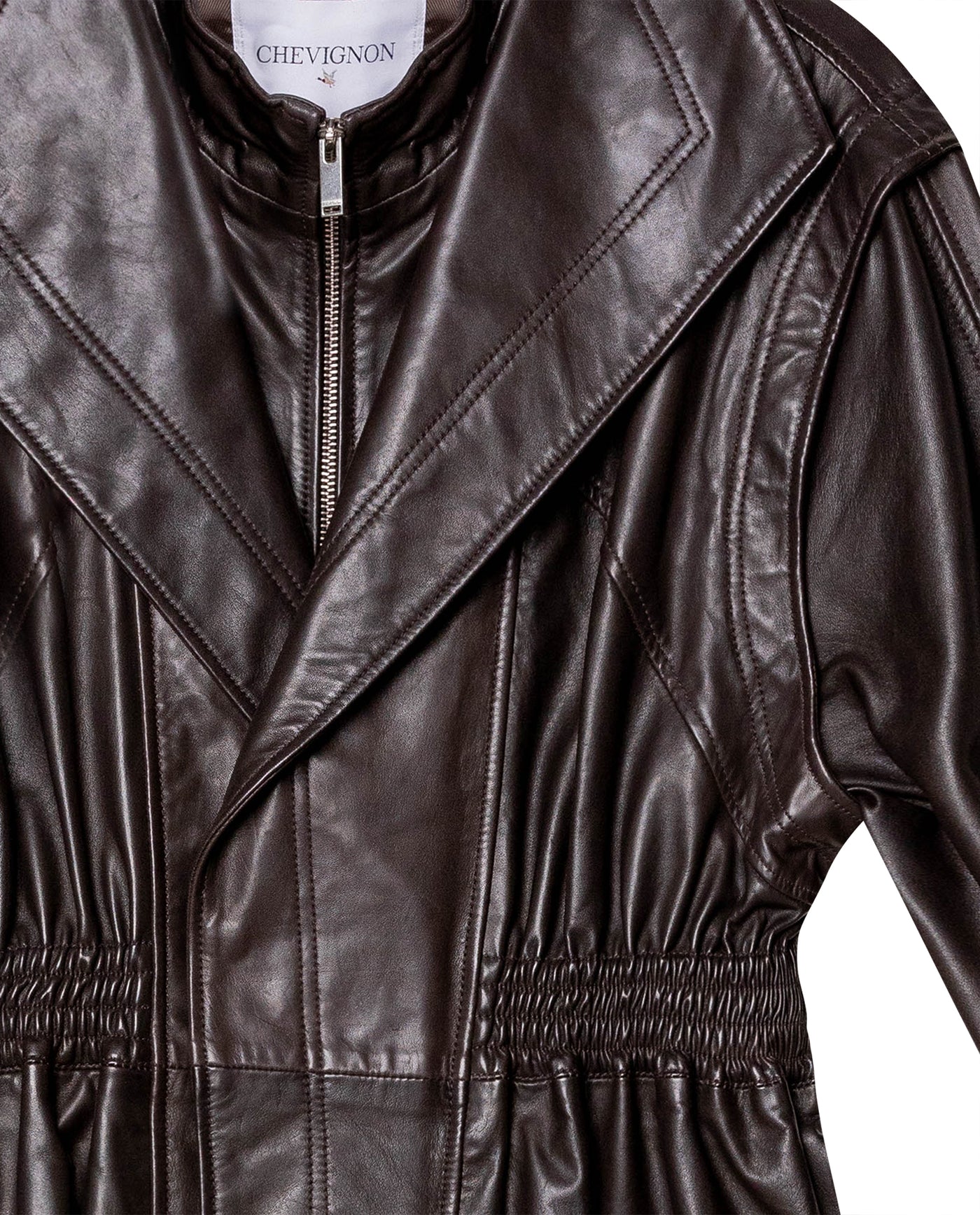 Womens Lambskin Leather Jacket - Special Collection - Brown 63_727H503_CAF191317_5