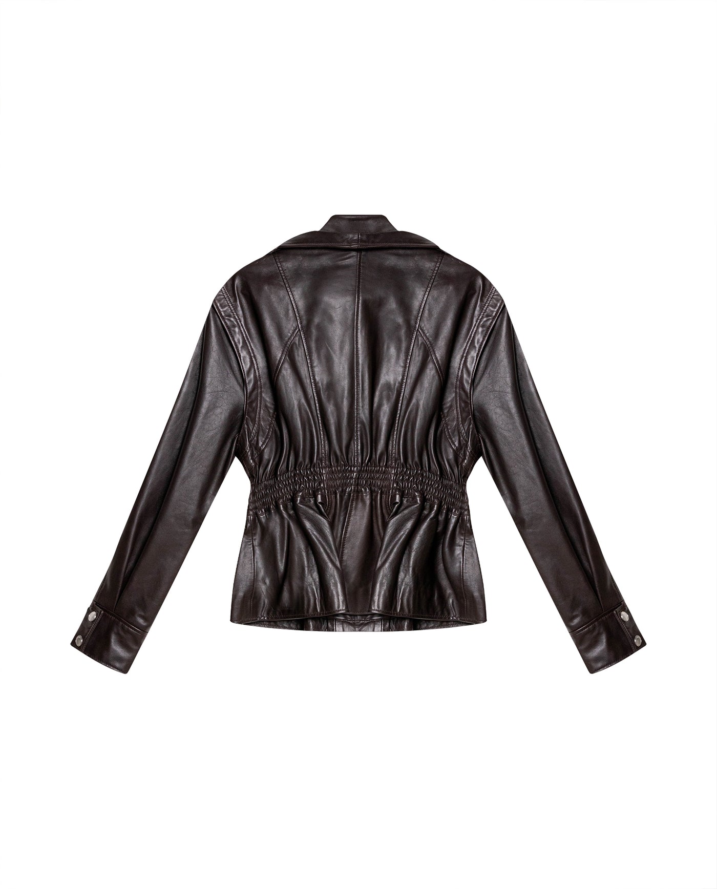 Womens Lambskin Leather Jacket - Special Collection - Brown 63_727H503_CAF191317_6