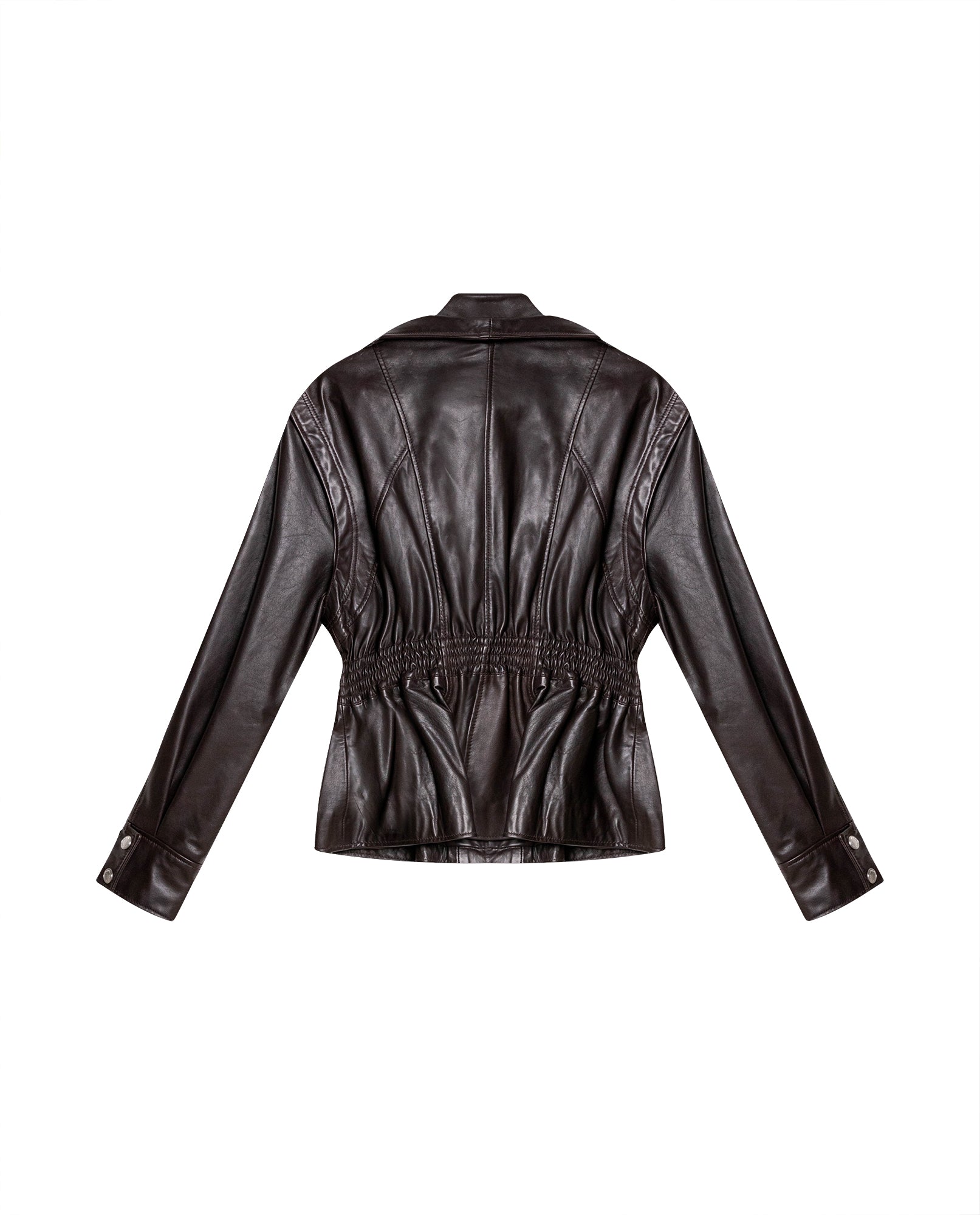Womens Lambskin Leather Jacket - Special Collection - Brown 63_727H503_CAF191317_6