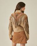 Chaqueta de Mujer Western Rodeo con Flecos - Brown 63_727H701_CAF170808_6