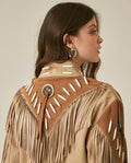 Chaqueta de Mujer Western Rodeo con Flecos - Brown 63_727H701_CAF170808_7